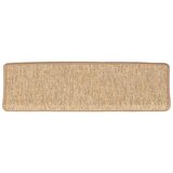  Prostirke za stepenice 15 kom 65x21x4 cm svijetlosmeđe pravokutne rubove | shoptok.hr