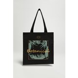 Marisse Black Shopper Bag With Inscription | ePonuda.com