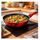 Kaufmax wok tiganj 28CM metallic line burgundy edition | Eponuda.com