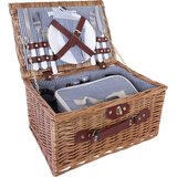 Strömshaga Pletena košara za piknik iz vrbe, moder komplet - 1 set. | Shoptok.si
