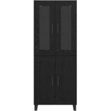  Highboard 2 kom. Crni hrast 69,5 x 34 x 180 cm | shoptok.hr