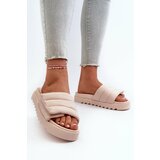 Big Star Women's platform slippers Beige cene