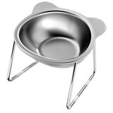 INF 304 Nerjaveče Jeklo Posoda za Hišne Živali s Stojalom - Ergonomska Dvignjena, (5000125225) | Shoptok.si