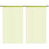  Zavese iz nitk 2 kosa 140x250 cm zelene barve, (20707775) | Shoptok.si