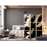  Japanski paravan - Cranes at Night - White and Gold Birds Flying Away on a Black Background 135x172 | shoptok.hr