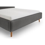 Meise Möbel Antracitno sivi tapecirani bračni krevet bez podnice 140x200 cm Mattis – | shoptok.hr