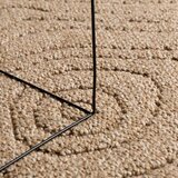  Tepisi za područja Moiré AGIRA Prirodna 200 x 200 cm Poliester | shoptok.hr