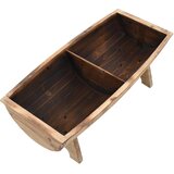  Klupa za pohranu od masivnog drva i tkanine 103 x 51 x 44 cm | Eponuda.com