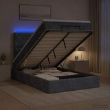  Krevet od pjene s madracem i LED-om Tamnosiva 120 x 190 cm | shoptok.hr