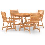  3-dijelni vrtni blagovaonski set od masivnog bagremovog drva Smeđa | shoptok.hr