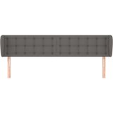  Uzglavlje s ušima sivi 183x23x78/88 cm od umjetne kože | shoptok.hr