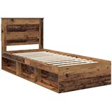  Krevetna konstrukcija Staro drvo 90 x 190 cm Čvrsto borovo drvo | shoptok.hr