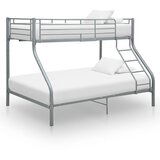 vidaXL Okvir za krevet na kat sivi metalni 140 x 200 / 90 x 200 cm Cijene