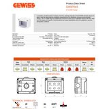 GEWISS GW27043 vodonepropusno kućište za sistemske uređaje - 3 banda - siva ral 7035 - ip55 | Eponuda.com