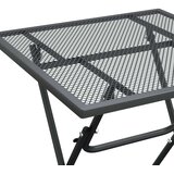  Vrtna garnitura - 5-dijelni vrtni blagovaonski set ekspandirani metal antracit - Dužina stola 60 cm 4 | shoptok.hr