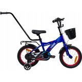  Dječji bicikl Vibbe dragon BMX 14 inča s vodilicom i bočnim kotačima YM-CB-23 - plavi | Shoptok.si
