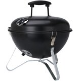 ProGarden / BBQ Collection prenosni žar na oglje s pokrovom Ø 37 cm – kromirana rešetka, ventilacija, črna | Shoptok.si