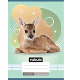 NEBULO spajalica bilježnica za 1. razred A5 14-32 s linijama - životinje - s jelenom | shoptok.hr