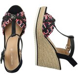 Tom Tailor Sandali s paščki mornarska / ognjeno rdeča / črna / bela | Shoptok.si