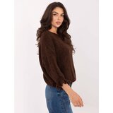 Italy Moda Sweater-MI-SW-2912.10X-dark brown | shoptok.hr