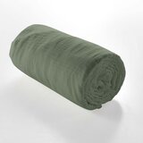 Douceur d intérieur Kaki zelena napenjalna rjuha iz muslina 160x200 cm Angelia – | Shoptok.si