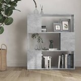 Ormarić za knjige / pregrada boja betona 80x24x94 cm drvena | Eponuda.ba