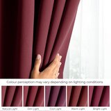 Restilo zasłona BLACKOUT kolor czerwony szarfa upinająca styl klasyczny taśma materiał blackout 140x175 | shoptok.hr