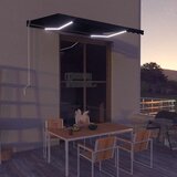 Tenda na ručno uvlačenje s LED svjetlima 350 x 250 cm antracit | shoptok.hr