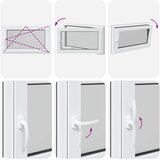  Prozor za podrum RISOR 100 x 60 cm PVC i staklo Antracit | shoptok.hr