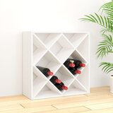 vidaXL Stojalo za vino belo 62x25x62 cm trdna borovina Cene