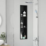  Ničica za tuš Crna 90 x 20 x 9,5 cm Nehrđajući čelik | Shoptok.si