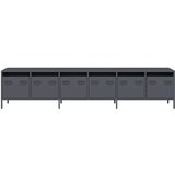 vidaXL TV omarica antracit 202x39x43,5 cm hladno valjano jeklo | Shoptok.si