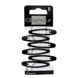 Glamour Prestižen Set Črnih Okroglih Lasnih Sponk - 8 kosov, (22068071) Cene