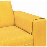  Tkaninska sofa Svijetlo žuta Baršunasta tkanina | shoptok.hr