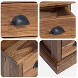 TV stojalo s predalom Naravna 110 x 30 x 40 cm Trden tikov les, (5000112970) | Shoptok.si