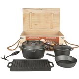 Esschert Design set litoželezne posode esschert fancy flames (7-delni) cene