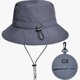 INF zložljiv klobuk s širokimi krajci klobuki za sončenje grey, (21298008) Cene