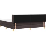 Postelja z vzmetnico Temno rjava 200 x 200 cm Poliester, (5000123889) | Shoptok.si