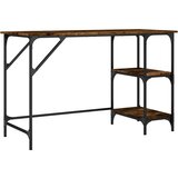  Radni stol boja hrasta 120x50x75 cm metal i konstruirano drvo Smeđa | shoptok.hr