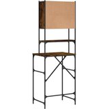 vidaXL omara za pralni stroj dimljen hrast 67x48x194 cm inženirski les | Shoptok.si