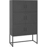  Visoka komoda antracit 80 x 35 x 135 cm čelična | shoptok.hr
