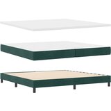  s opruga kutije Tamnozelena 200 x 200 cm Baršun | shoptok.hr