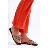 Boto Women's Strappy Sandals with Rhinestones Black Leomi | ePonuda.com