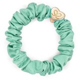 By Eloise London Silk Scrunchie Gold Heart Mint gumice za kosu | shoptok.hr