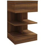 Maison Chic Nočna omarica - Nočna miza rjavi hrast 40x35x65 cm konstruiran les, (21688701) Cene