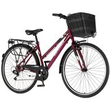 Visitor bicikl tour explorer axys lady 28" alu 18" v-brake 6 brzina 155-178cm (s/m) bordo perla uv sjaj 1282104 Cene