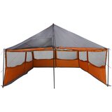  Obiteljski šator s krovom Siva i narančasta 600 x 400 x 268 cm | shoptok.hr