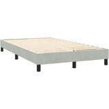  s oprugama i madracem LED svjetlosivi 160x220 cm baršunasti | shoptok.hr