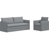 SOFA 180cm 2 pcs Svijetlo siva Metal | shoptok.hr