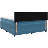  Boxspring krevet s madracem Plava 140 x 190 cm Baršun | shoptok.hr